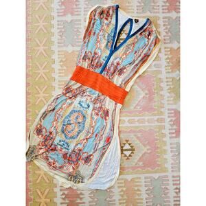 Jean Paul Gaultier Soleil S/S 1994 "Les Tatouages" Currency Dress Sz L